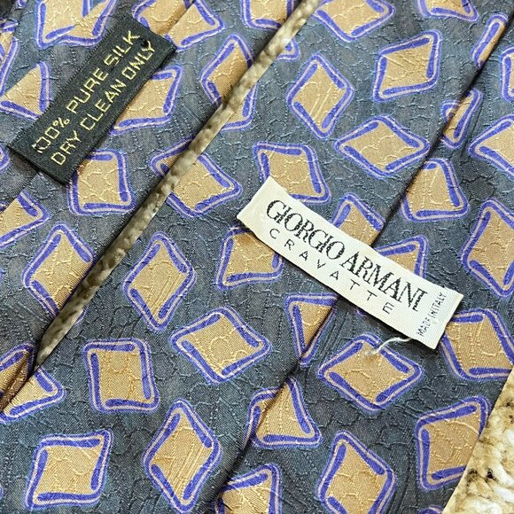 Giorgio Armani Cravatte 100% Pure Silk Tie - Picture 1 of 5
